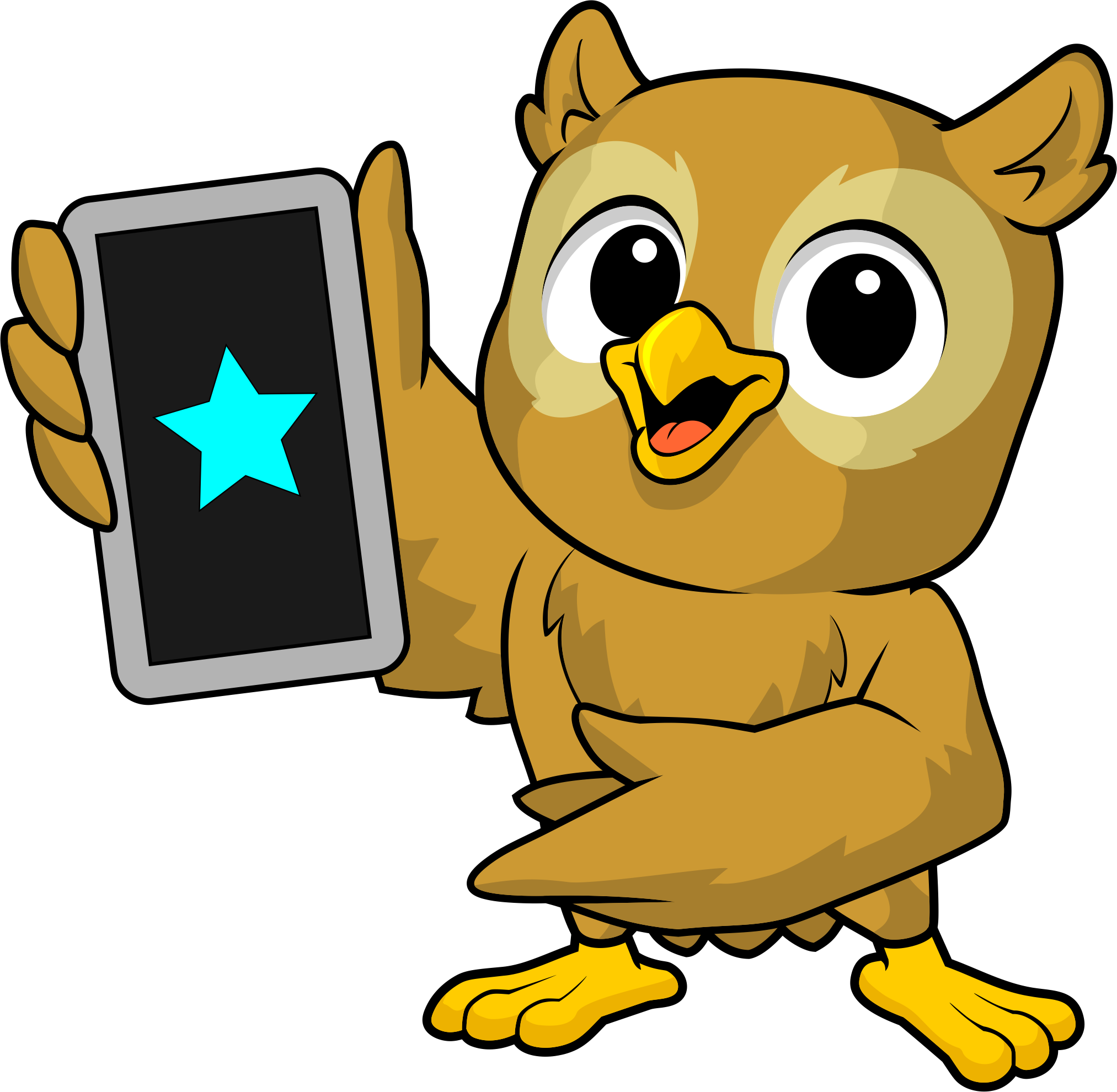 Lingorino Eule mit Handy